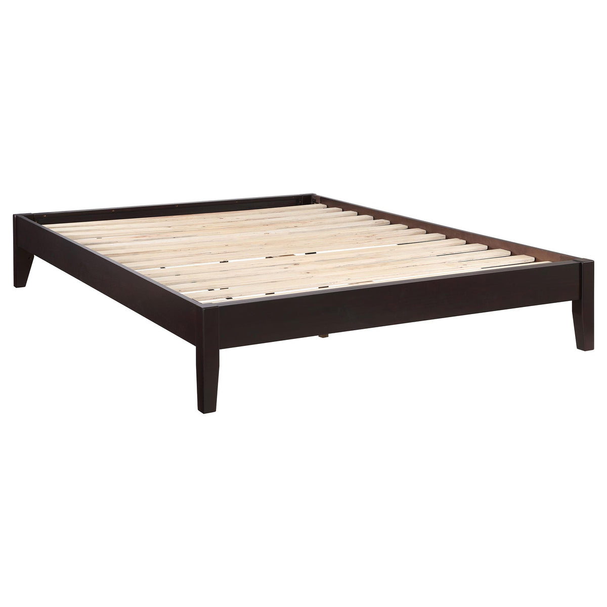 Size_Queen -- Hounslow 300555Q Queen Universal Platform Bed - Cappuccino IMAGE 1