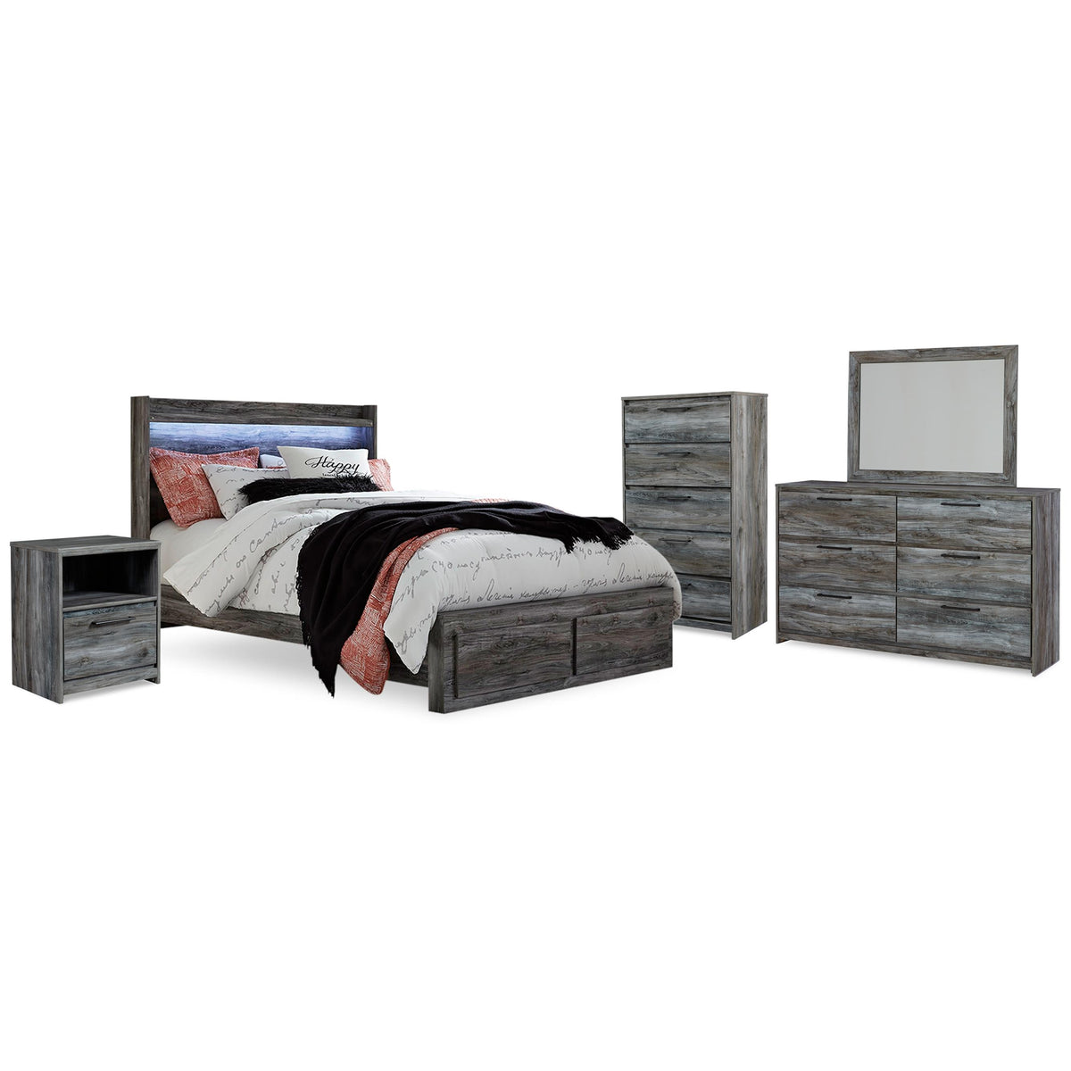 Signature Design by Ashley Baystorm B221B57 9 pc Queen Panel Bedroom Set IMAGE 2