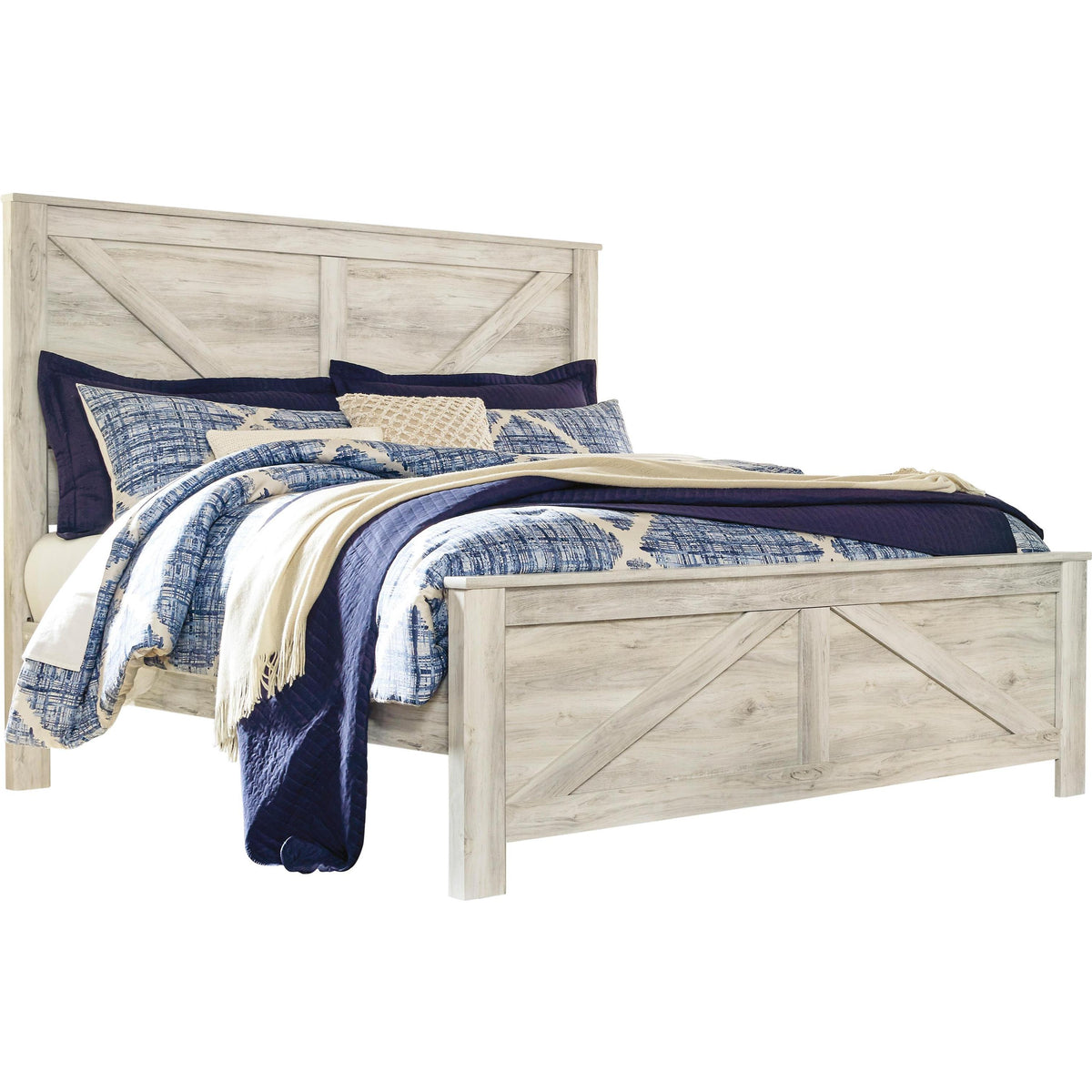 Signature Design by Ashley Bellaby B331B22 7 pc King Panel Bedroom Set IMAGE 2