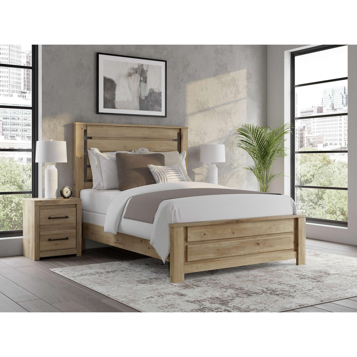 Benchcraft Brozmont B1045 8 pc Queen Panel Bedroom Set IMAGE 2