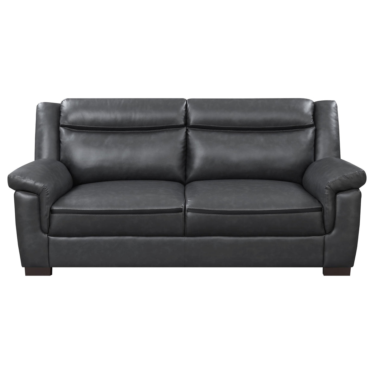 Coaster Furniture Arabella 506591 Upholstered Padded Arm Sofa - Grey IMAGE 2