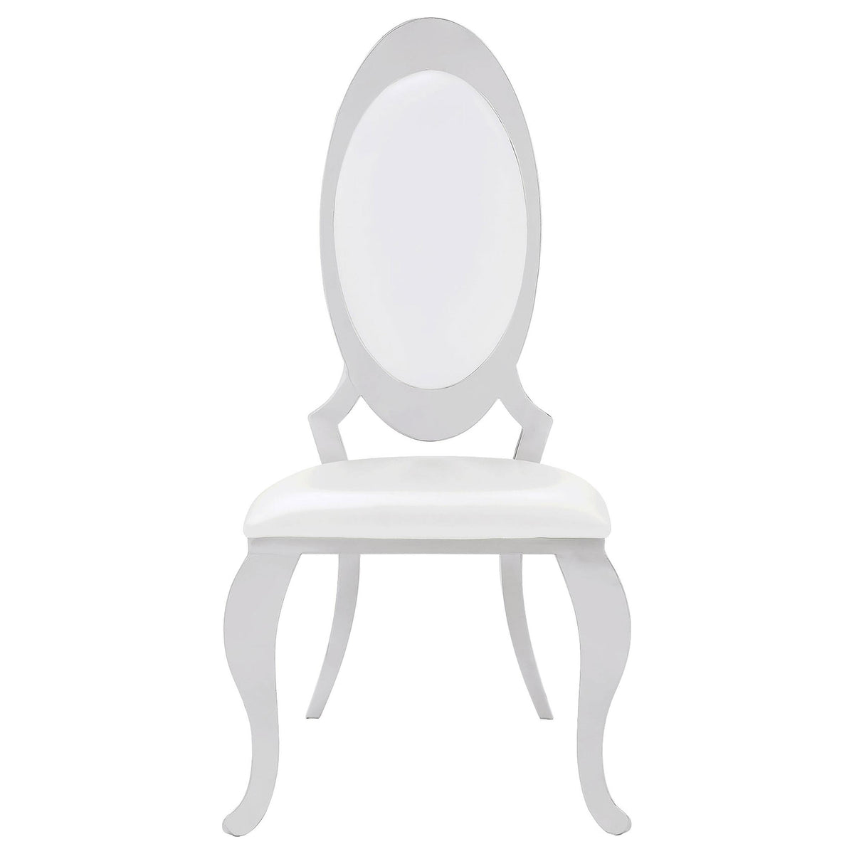 Coaster Furniture Anchorage 107872N Upholstered Dining Chair - Cream White (Set of 2) IMAGE 2