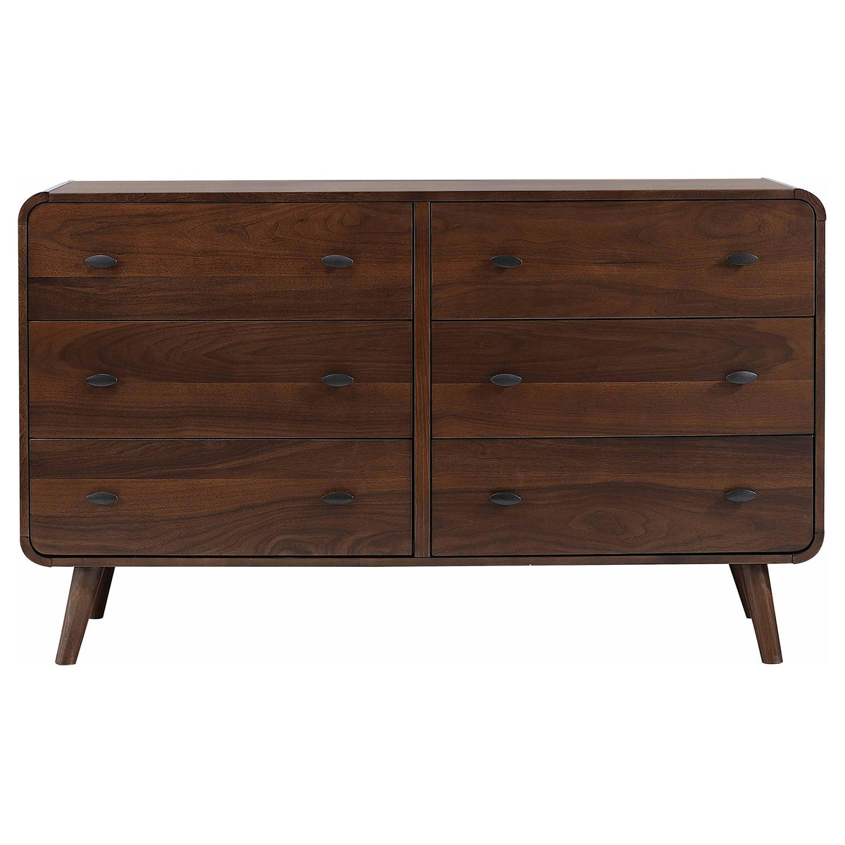 Coaster Furniture Robyn 205133 6-Drawer Bedroom Dresser - Dark Walnut IMAGE 2