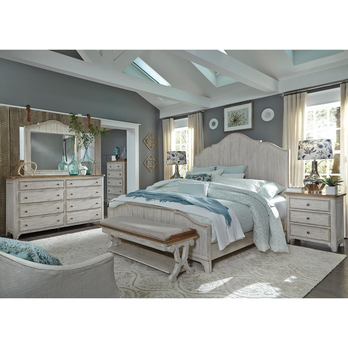 Liberty Furniture Industries Inc. Farmhouse Reimagined 3-Drawer Nightstand 652-BR61 IMAGE 2