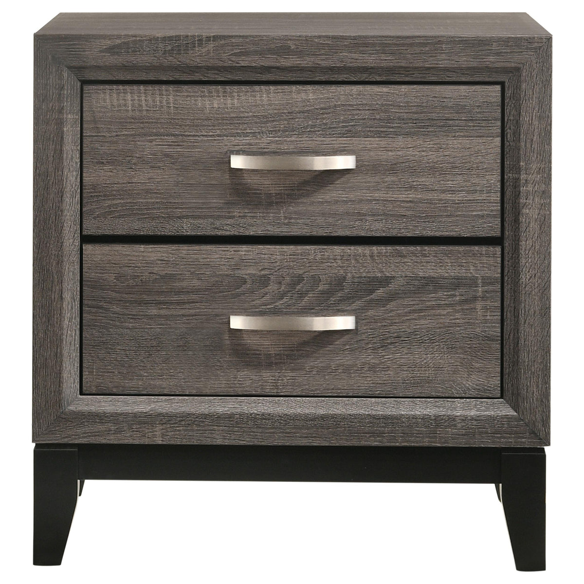 Coaster Furniture Watson 212422 2-Drawer Nightstand - Grey Oak IMAGE 2