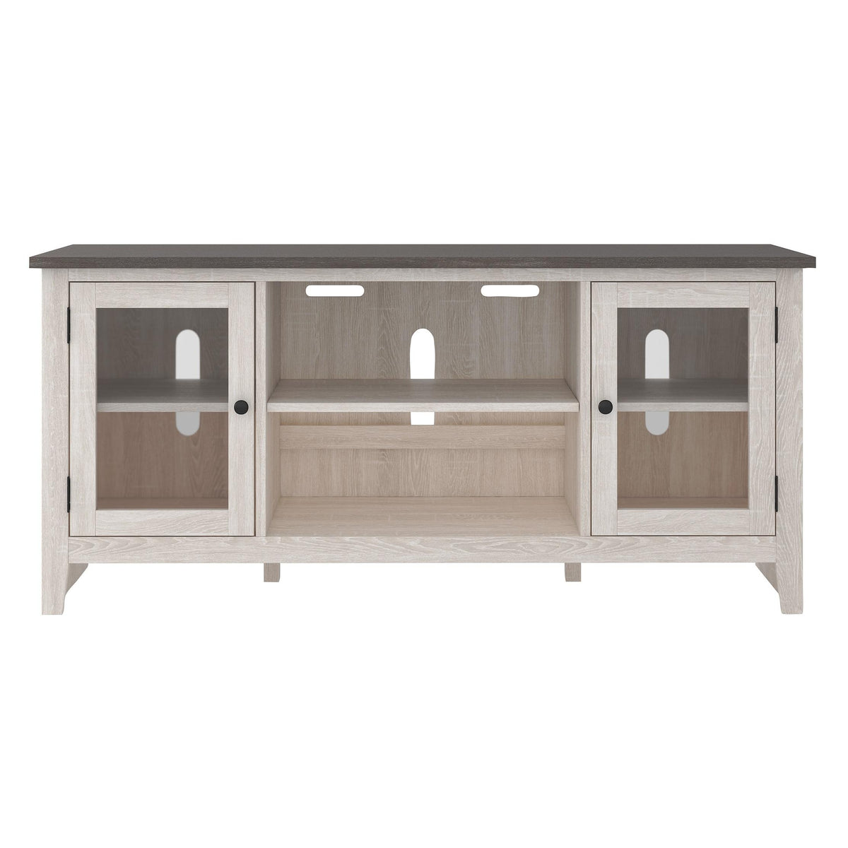 Signature Design by Ashley Dorrinson W287-68 Large TV Stand with Fireplace Option IMAGE 2