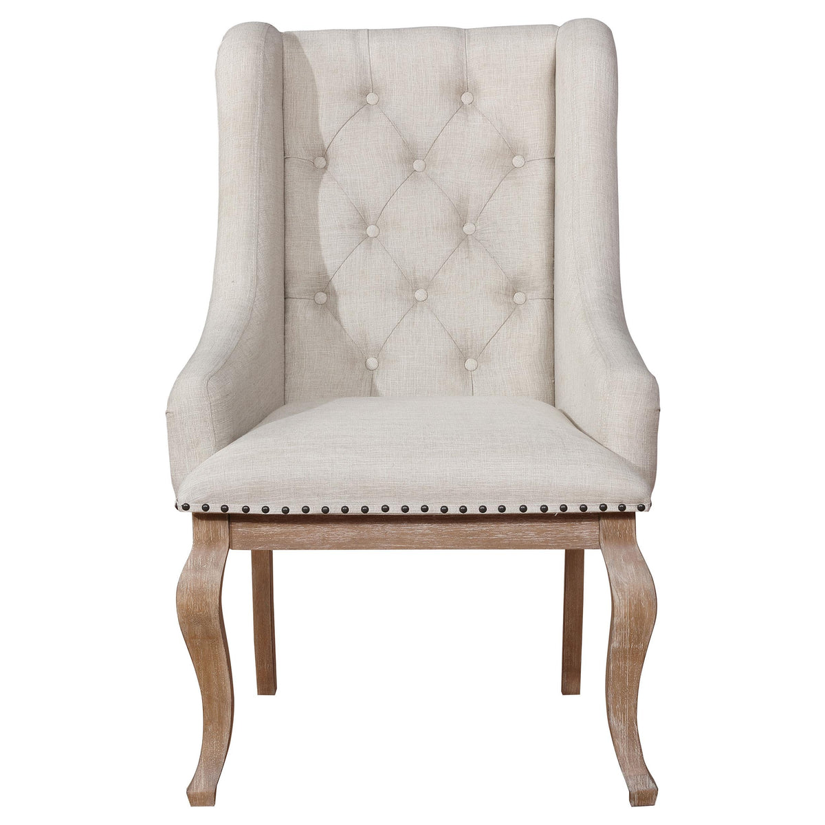 Coaster Furniture Brockway 110293 Upholstered Arm Chair - Barley Brown IMAGE 2