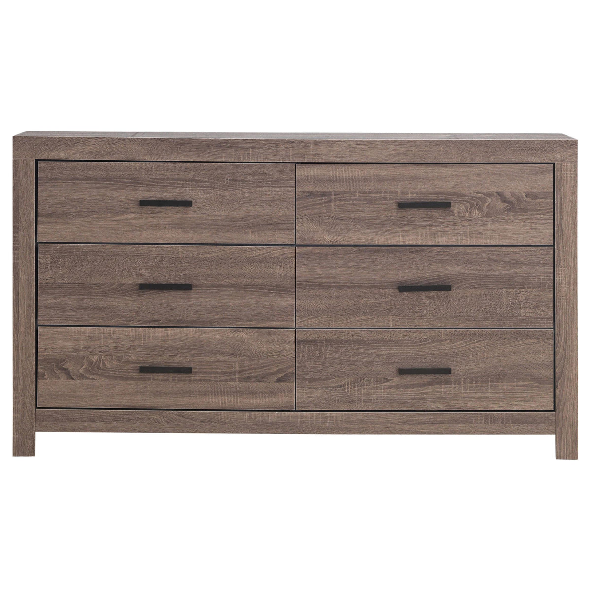 Coaster Furniture Brantford 207043 6-Drawer Dresser - Barrel Oak IMAGE 2