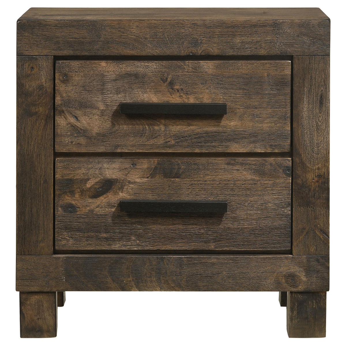 Coaster Furniture Woodmont 222632 2-Drawer Nightstand - Rustic Golden Brown IMAGE 2