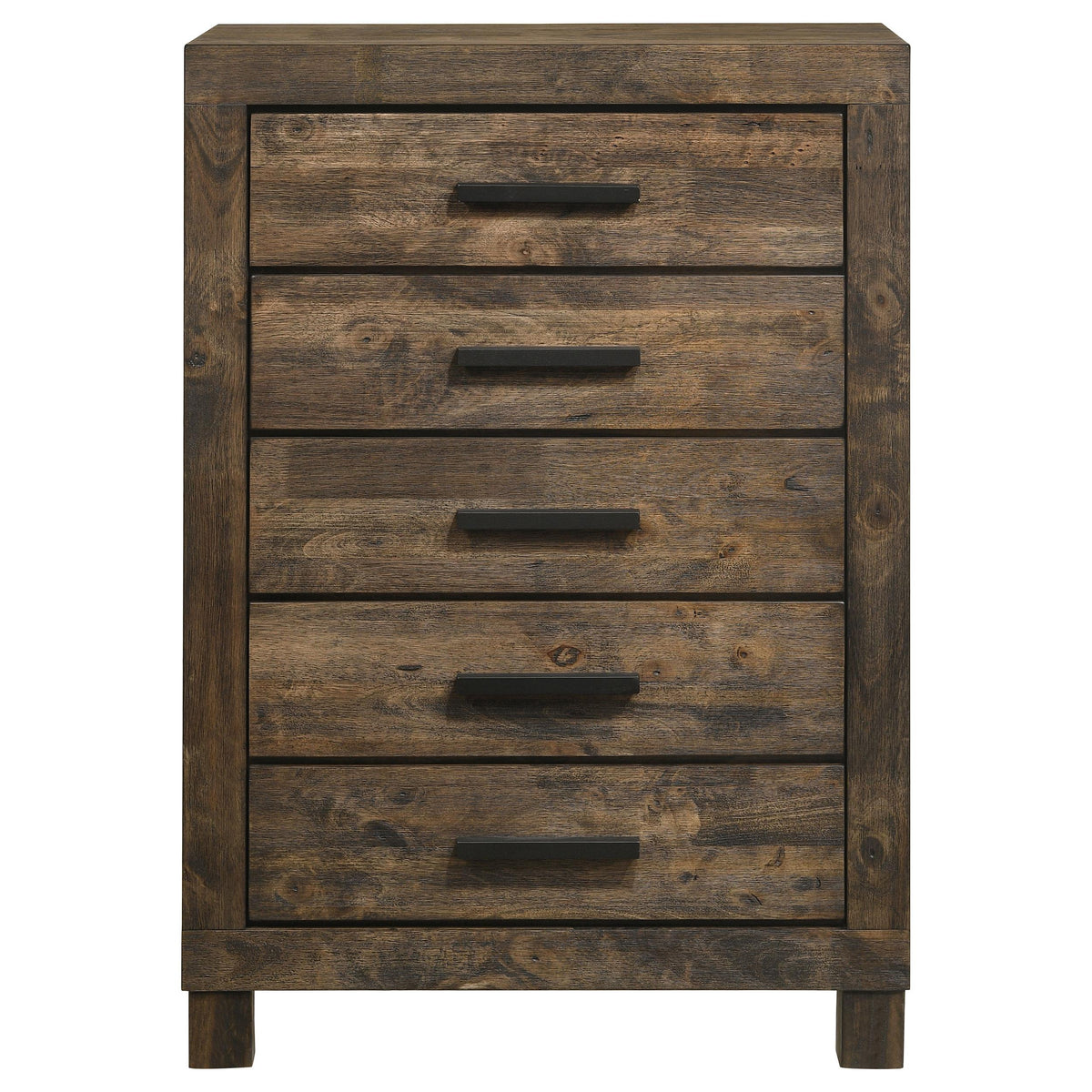 Coaster Furniture Woodmont 222635 5-Drawer Bedroom Chest - Rustic Golden Brown IMAGE 2
