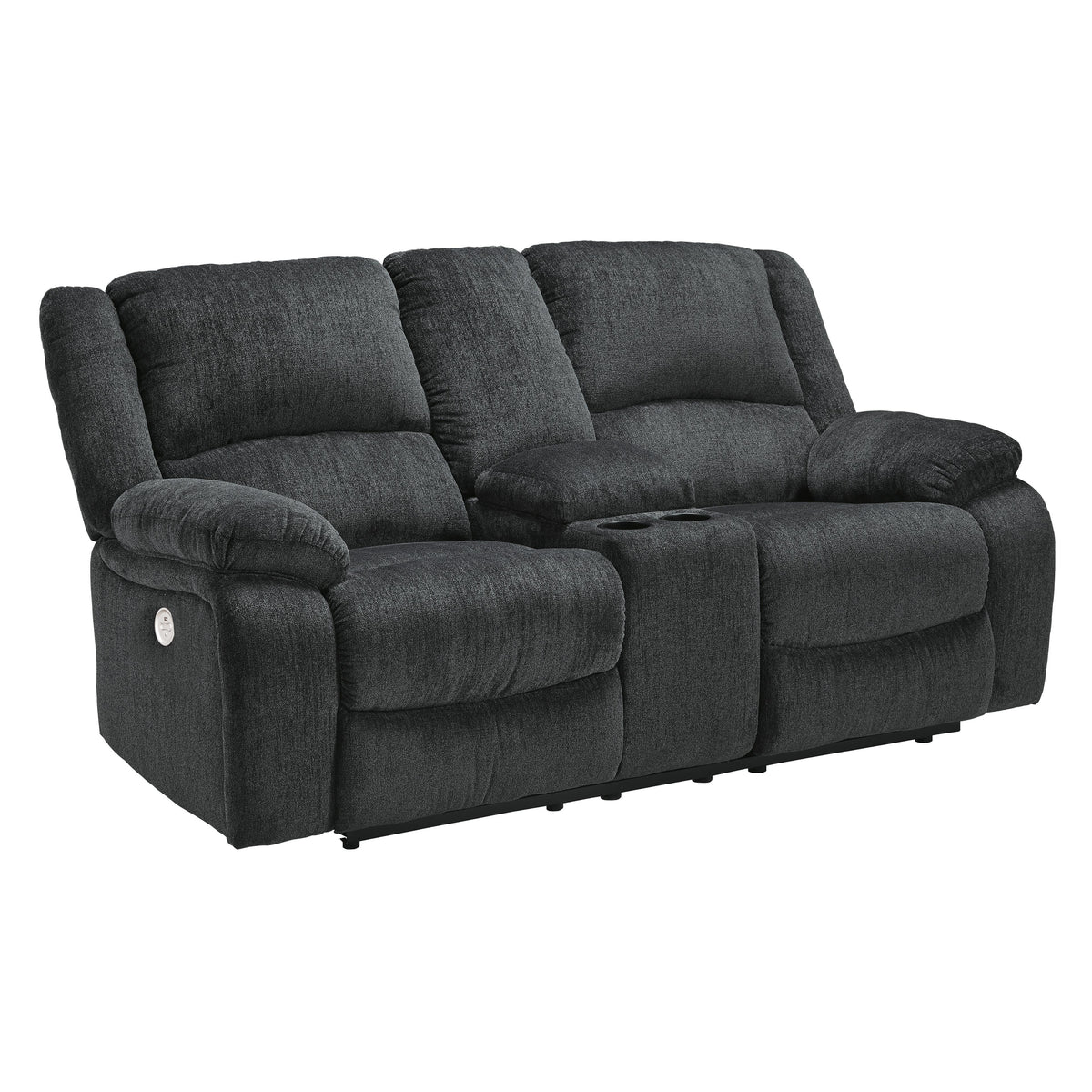 Motion Type_Power Recline -- Draycoll 7650496 Double Reclining Power Loveseat with Console IMAGE 1