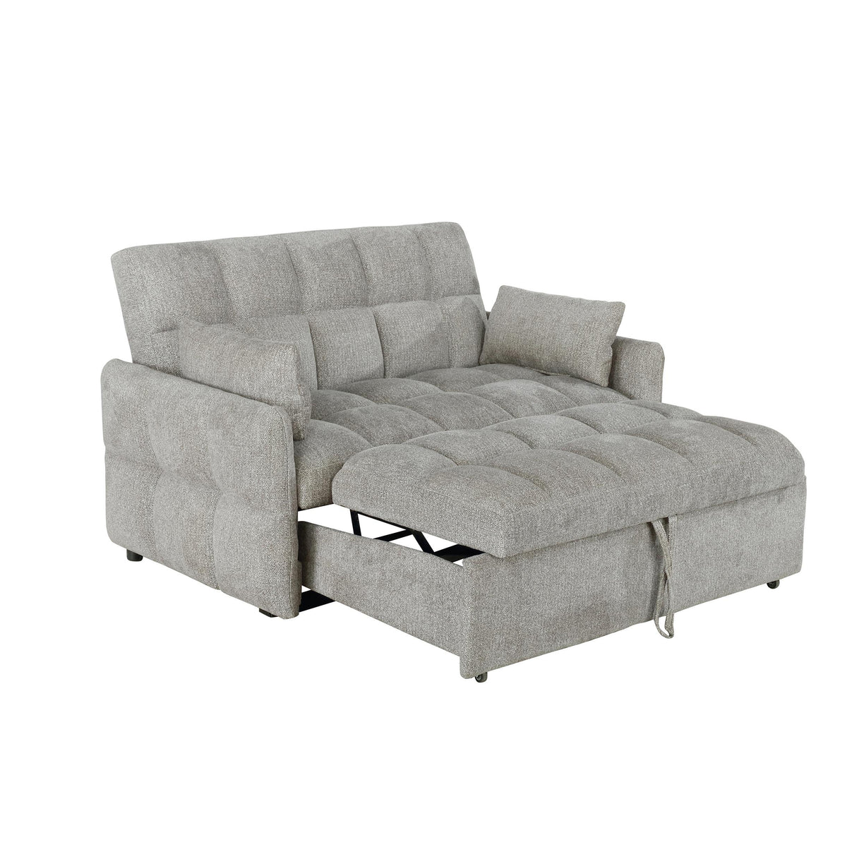 Coaster Furniture Cotswold 508307 Upholstered Convertible Sleeper Sofa Bed - Light Grey IMAGE 2