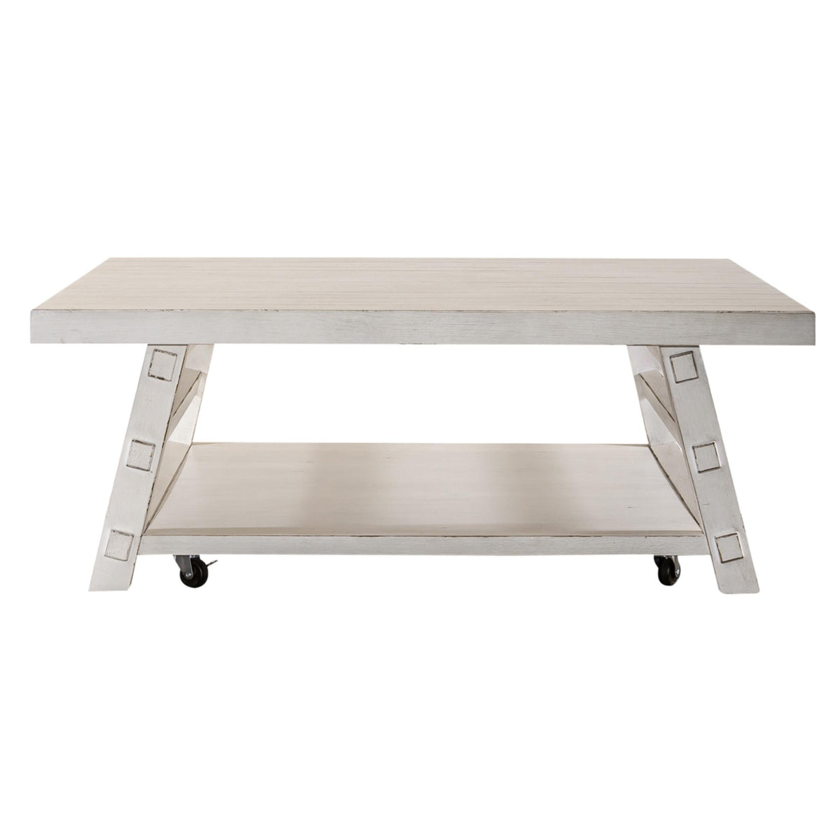 Liberty Furniture Industries Inc. Modern Farmhouse 406W-OT1014 Oversized Square Cocktail Table IMAGE 2