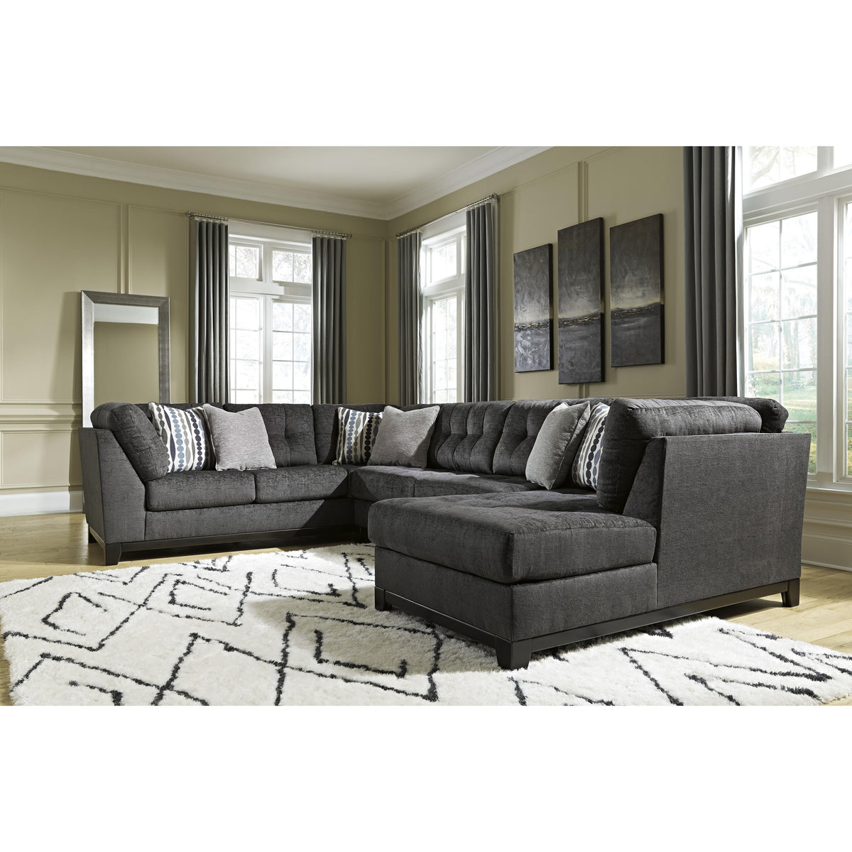 Ashley Reidshire 67622S2 3 pc Sectional with Chaise IMAGE 2