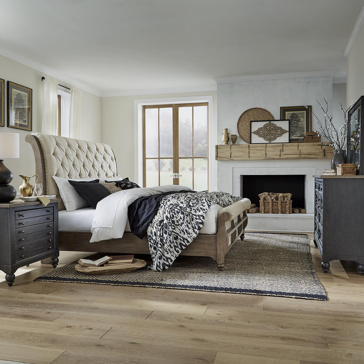 Liberty Furniture Industries Inc. Americana Farmhouse 615-BR-ODM Opt Dresser & Mirror IMAGE 2