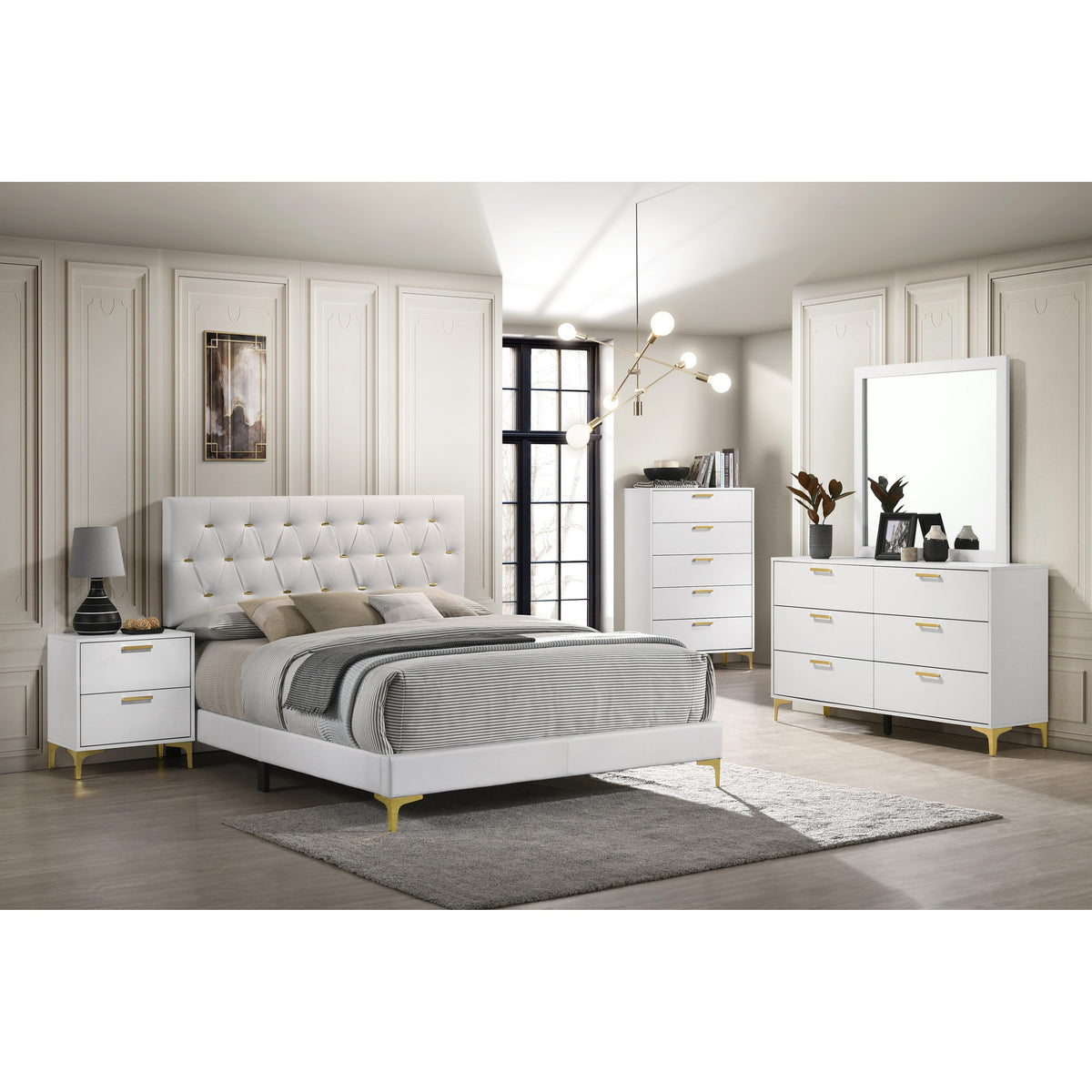 Coaster Furniture Kendall 224403 6-Drawer Dresser - White IMAGE 2