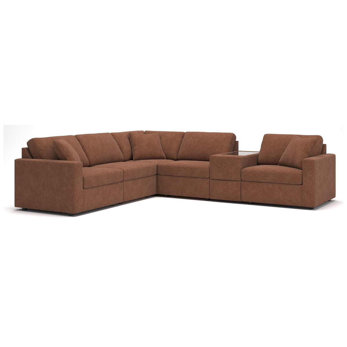 Manufacturer Color_Spice -- Modmax 92102S7 6 pc Sectional with Storage Console IMAGE 1