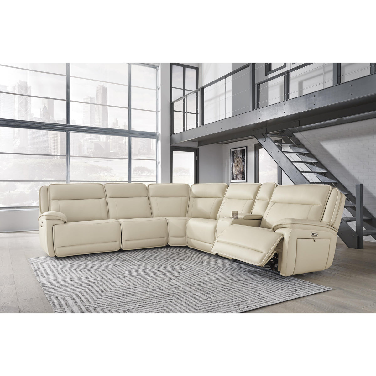 Signature Design by Ashley Double Deal U13001S1 6 pc Power Reclining Sectional IMAGE 2