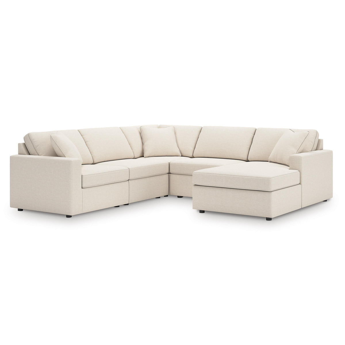 Manufacturer Color_Oyster -- Modmax 92103S68 5 pc Sectional with Chaise IMAGE 1