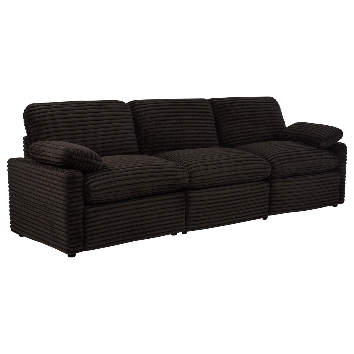 Coaster Furniture Collins 610351P Modular Power Sofa - Chocolate Brown IMAGE 2