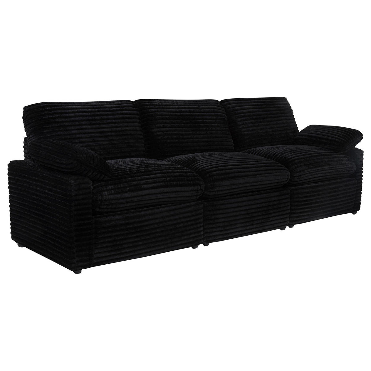 Coaster Furniture Collins 610361P Modular Power Sofa - Black IMAGE 2