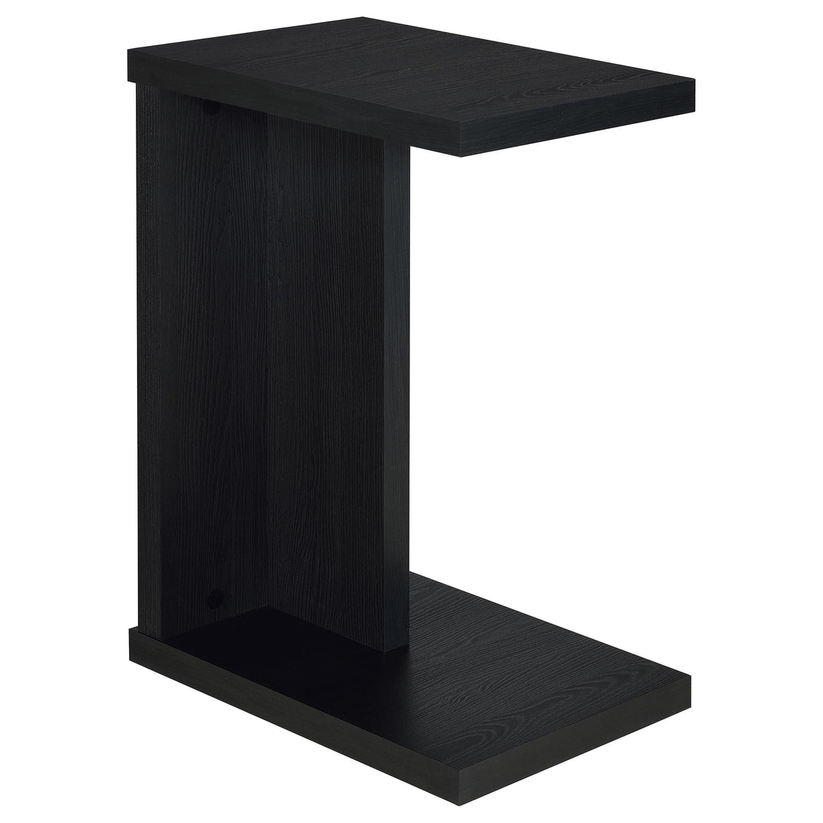 Coaster Furniture Clower 930276 Engineered Wood C-Shaped Sofa Side Table - Black IMAGE 2
