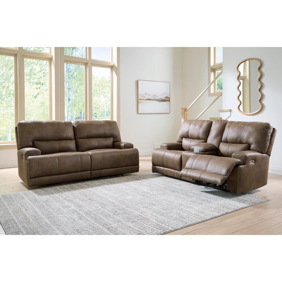 Signature Design by Ashley Beckley Place PC91802 2 pc Power Reclining Living Room Set