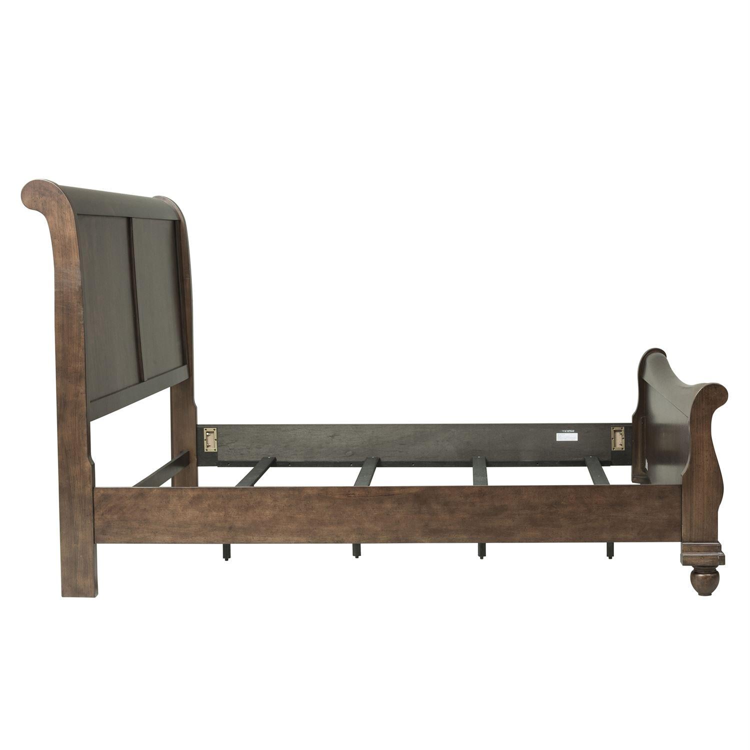  Size_Queen --  Liberty Furniture Industries Inc. Rustic Traditions Sleigh Bed IMAGE 3