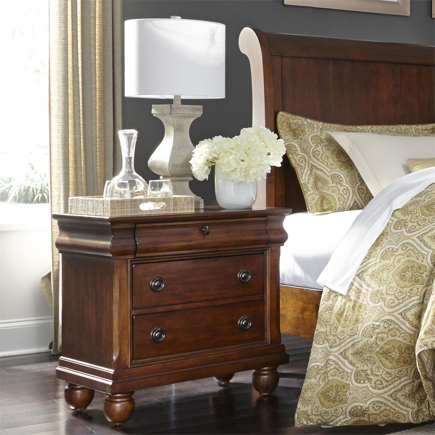  Liberty Furniture Industries Inc. Rustic Traditions 3-Drawer Nightstand 589-BR61 IMAGE 1