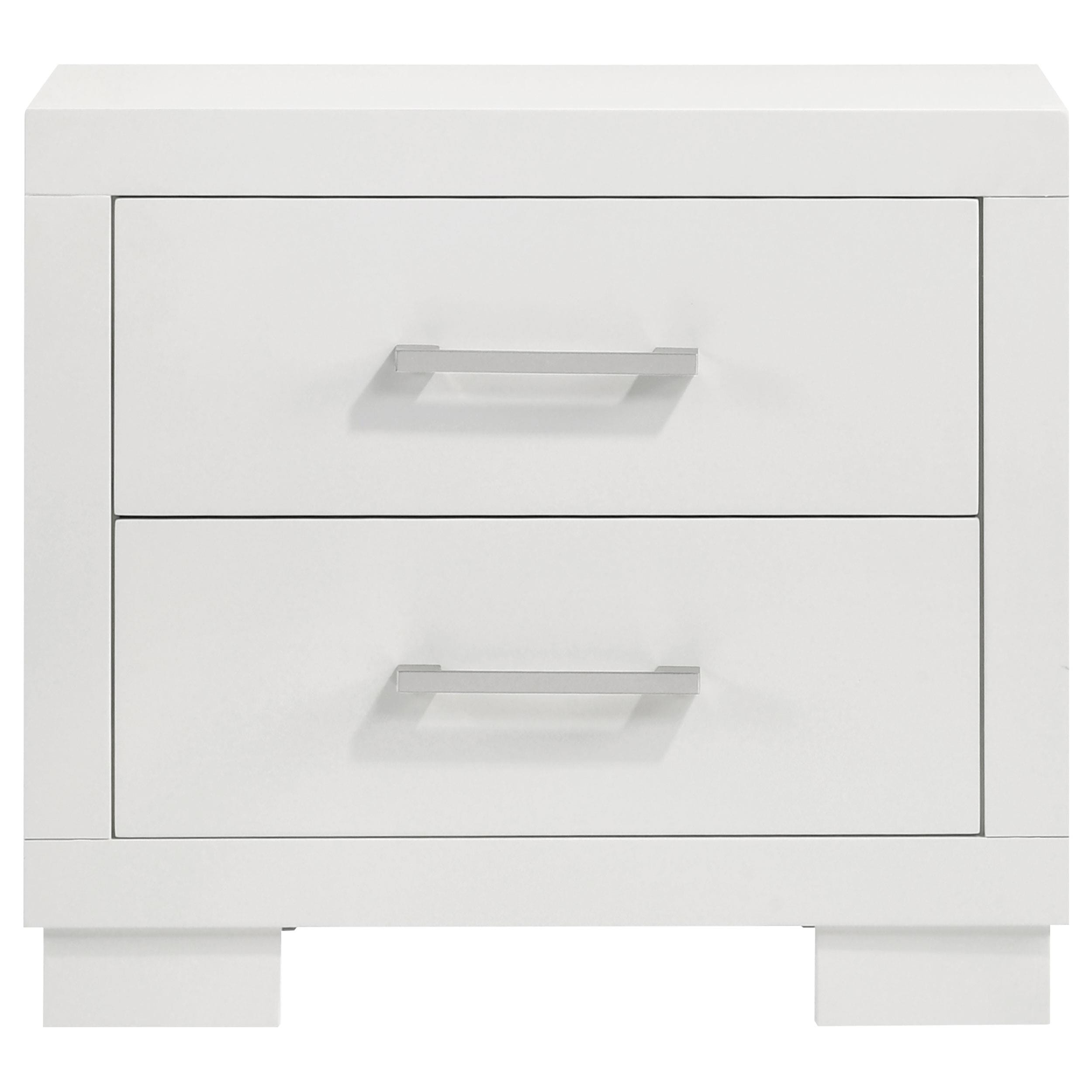  Coaster Furniture Jessica 202992 2-Drawer Nightstand - Snow White IMAGE 2