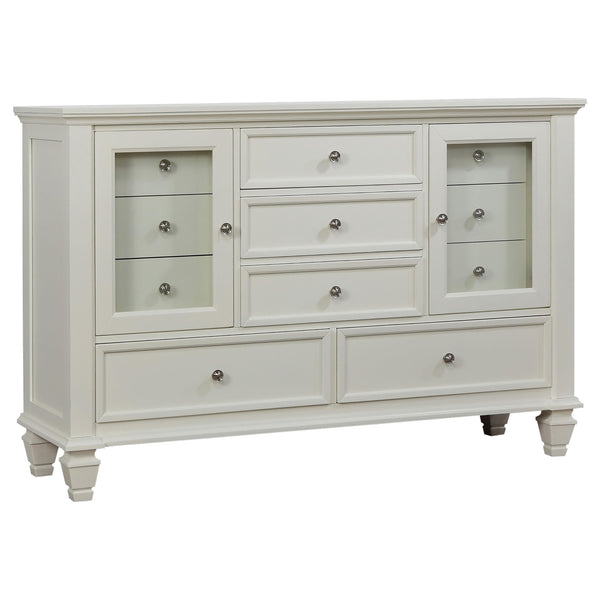 Coaster Furniture Sandy Beach 201303 11-Drawer Dresser - Cream White