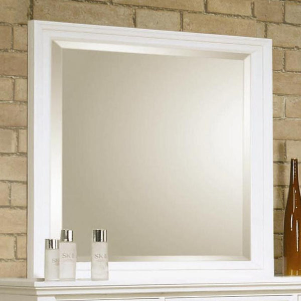 Coaster Furniture Sandy Beach 201304 Dresser Mirror - Cream White