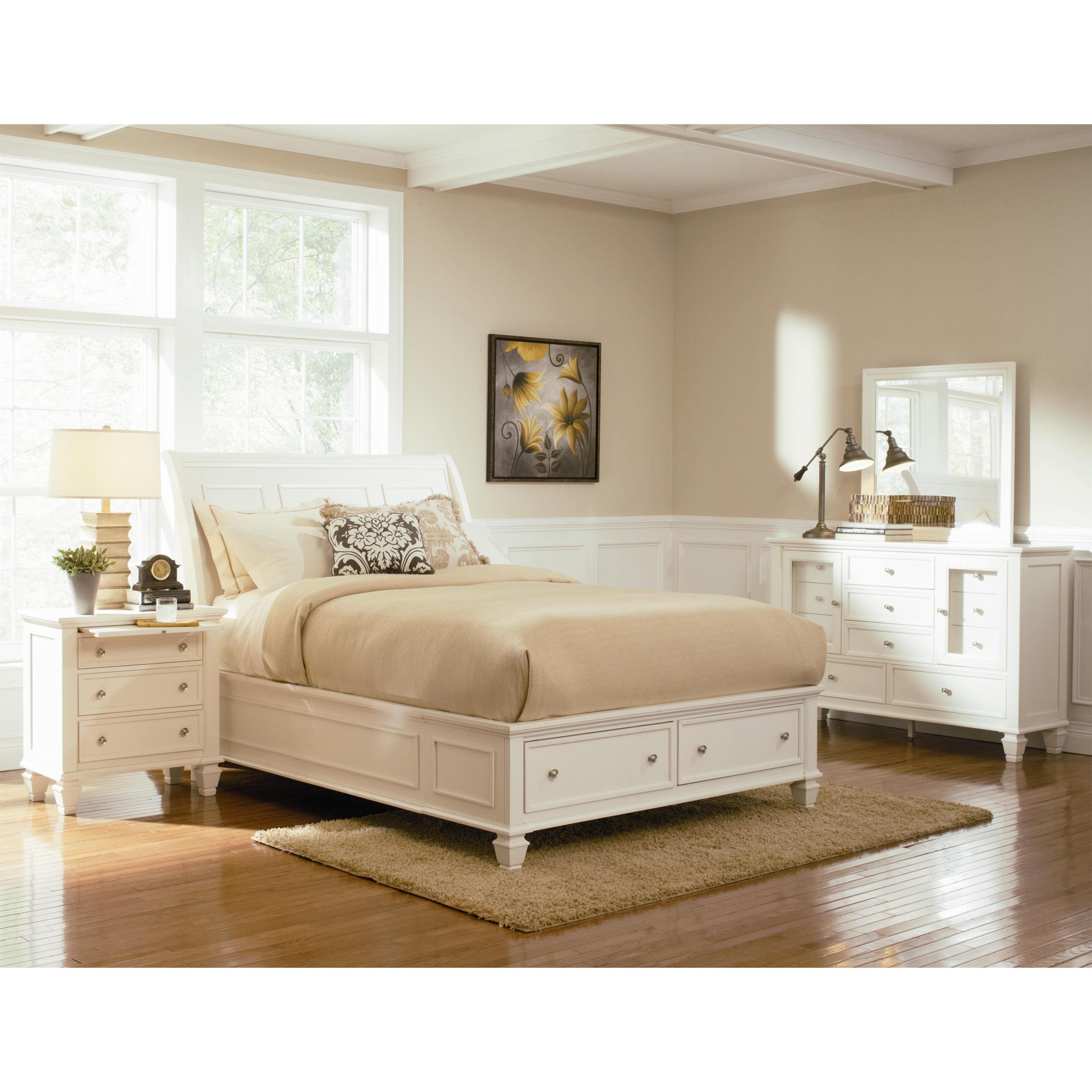 Size_Queen --  Coaster Furniture Sandy Beach Panel Bed with Storage IMAGE 3