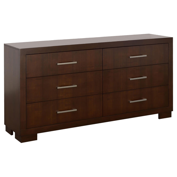 Coaster Furniture Jessica 200713 6-Drawer Dresser - Cappuccino