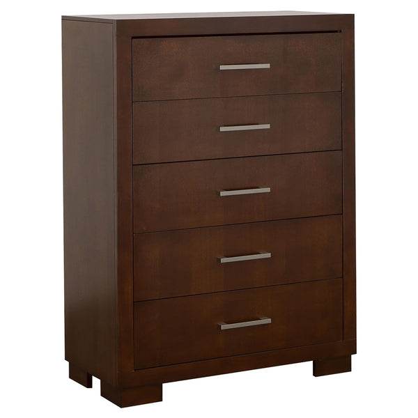 Coaster Furniture Jessica 200715 5-Drawer Bedroom Chest - Cappuccino