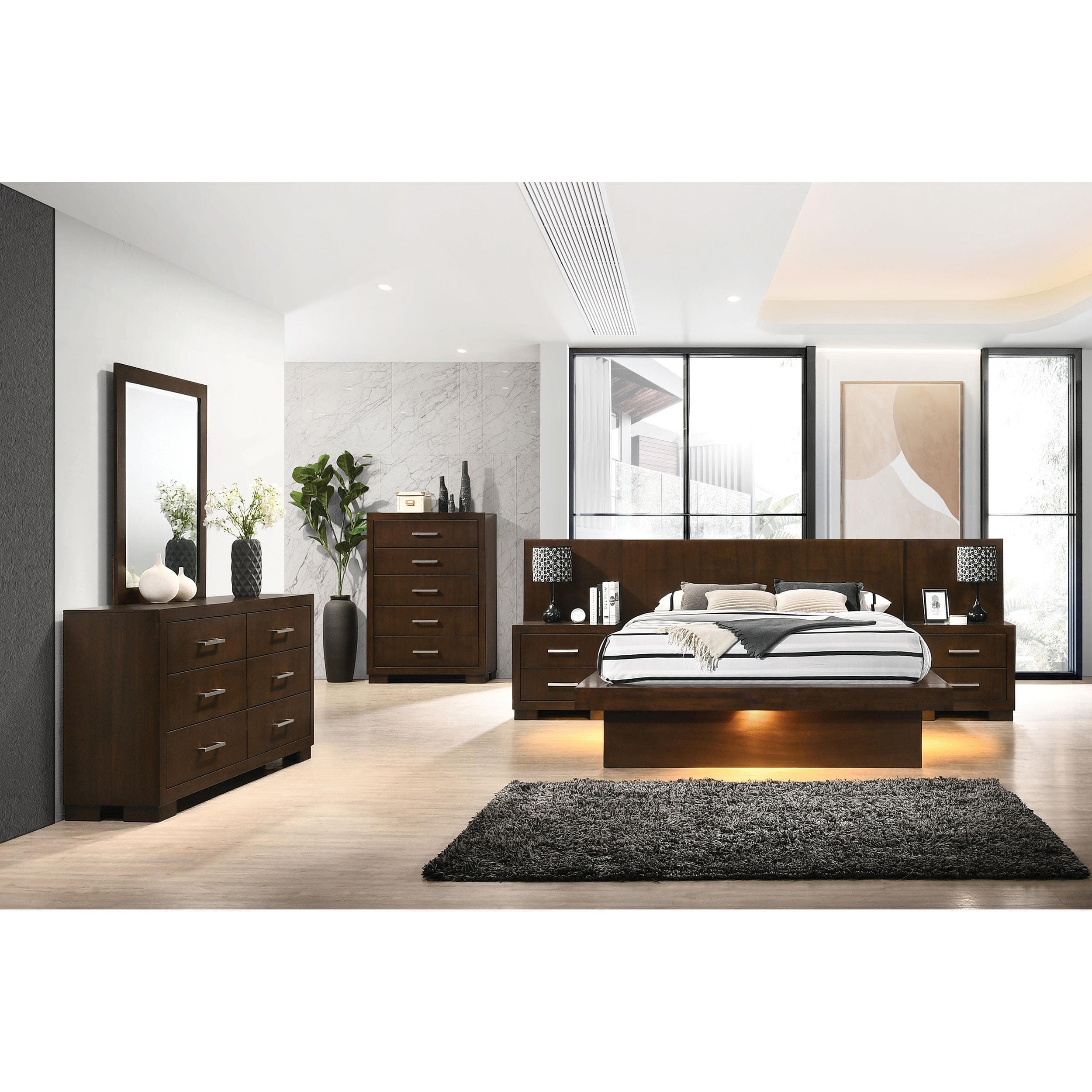 Coaster Furniture Jessica 200715 5-Drawer Bedroom Chest - Cappuccino IMAGE 7