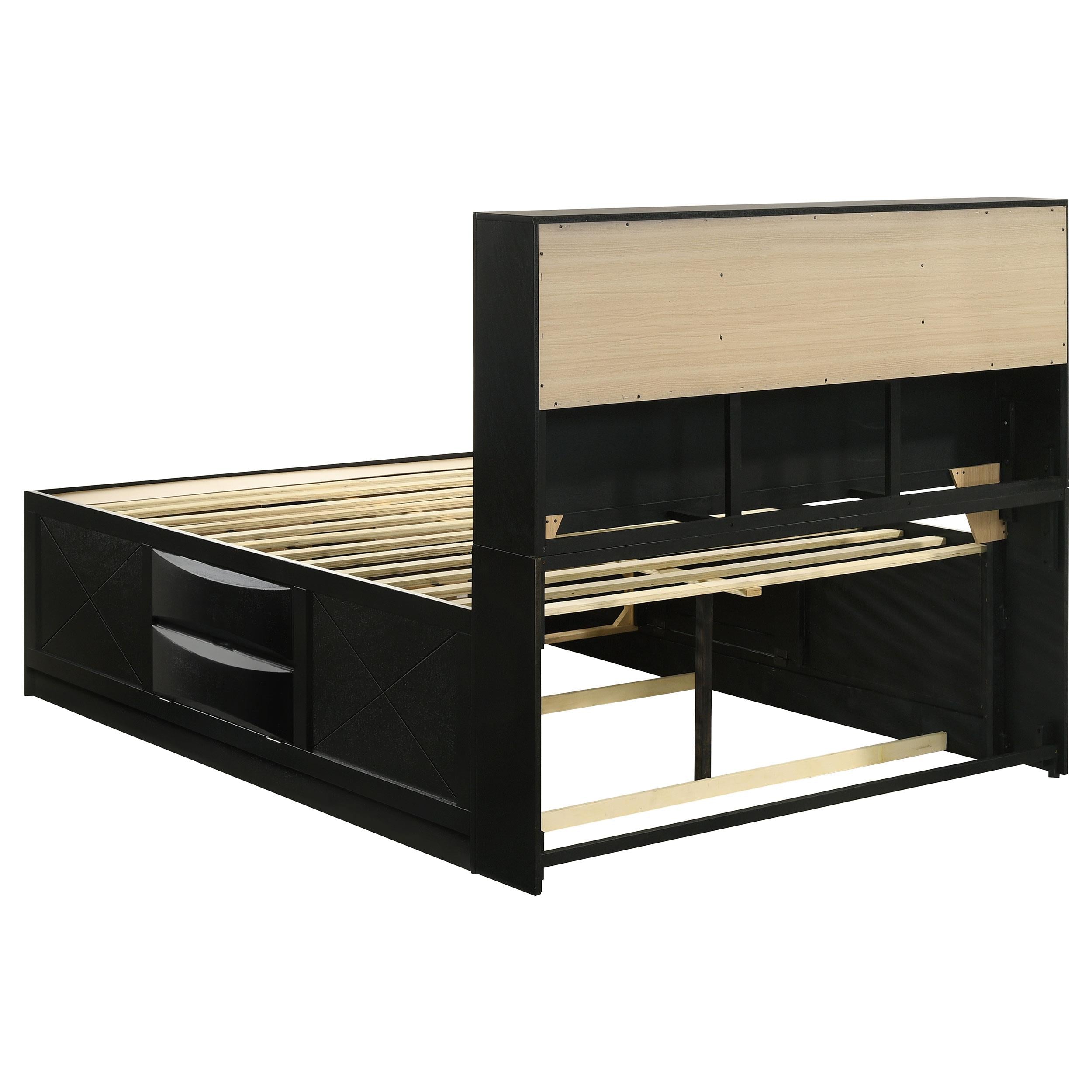  Size_Queen --  Coaster Furniture Briana Bookcase Bed with Storage IMAGE 4
