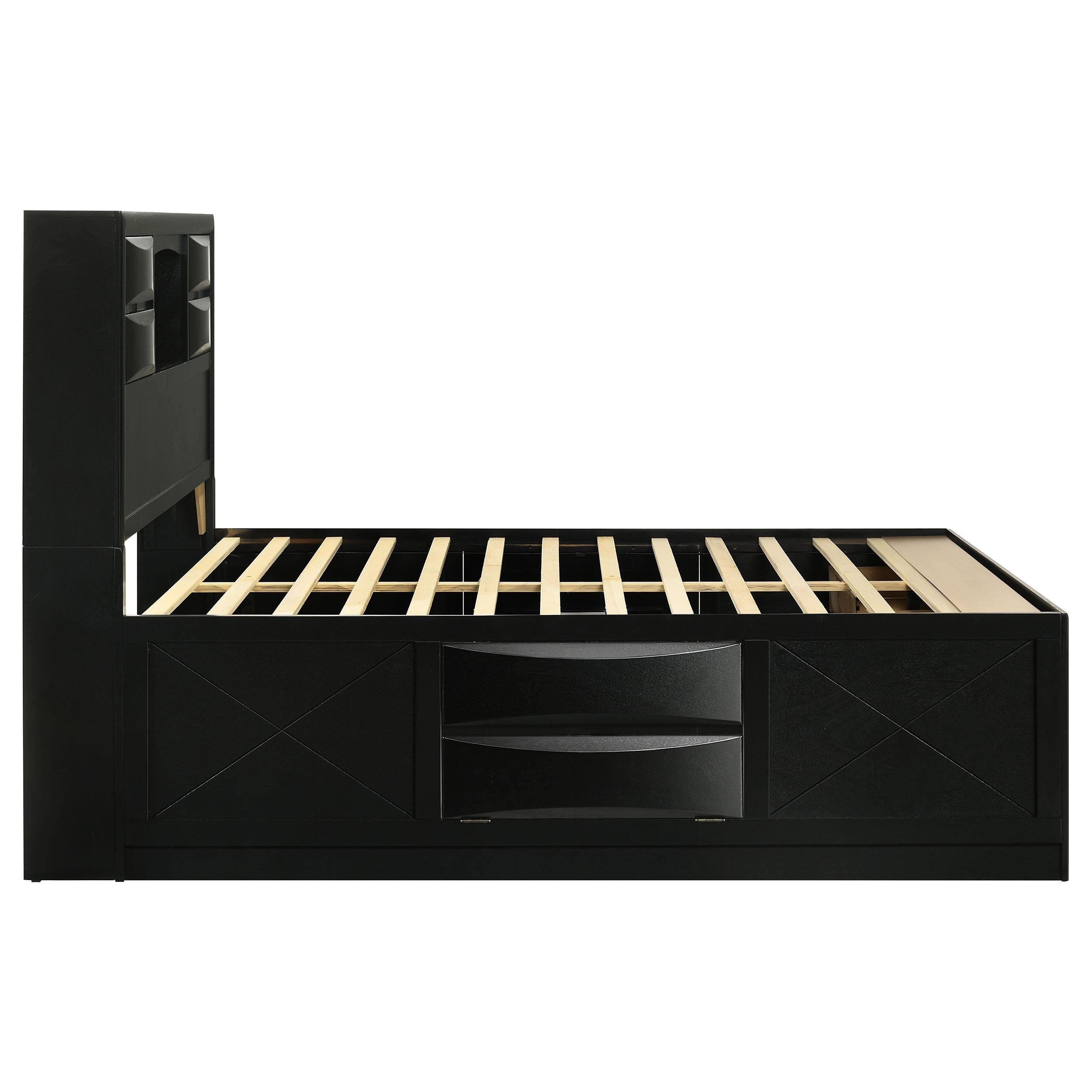  Size_Queen --  Coaster Furniture Briana Bookcase Bed with Storage IMAGE 5