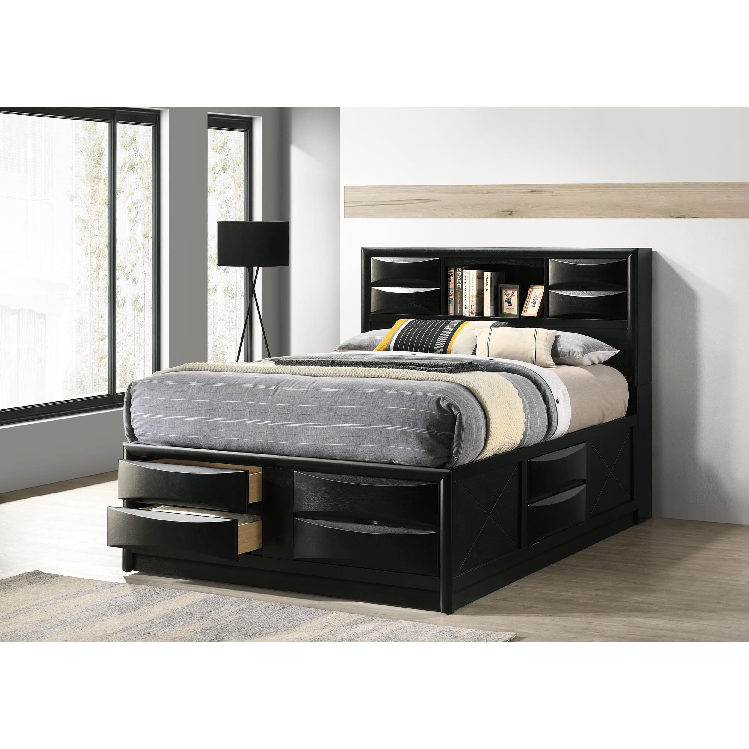  Size_Queen --  Coaster Furniture Briana Bookcase Bed with Storage IMAGE 6