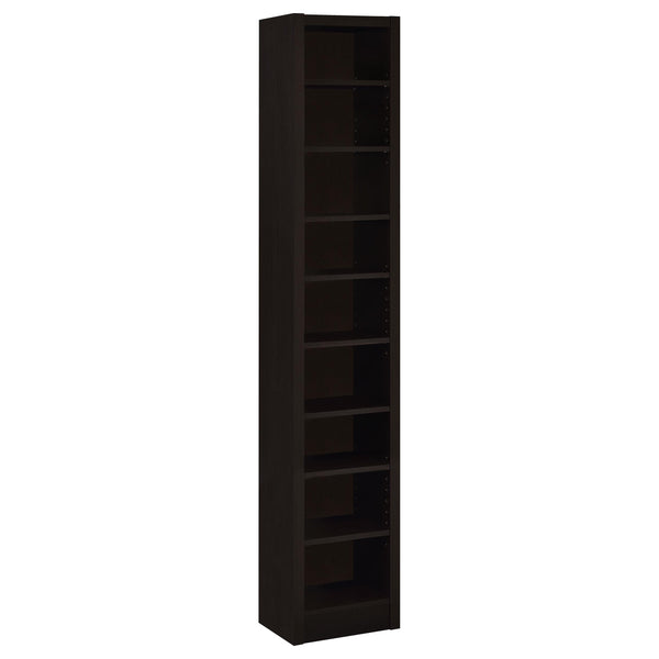 Coaster Furniture Eliam 800285 71-inch 9-shelf Bookcase - Cappuccino