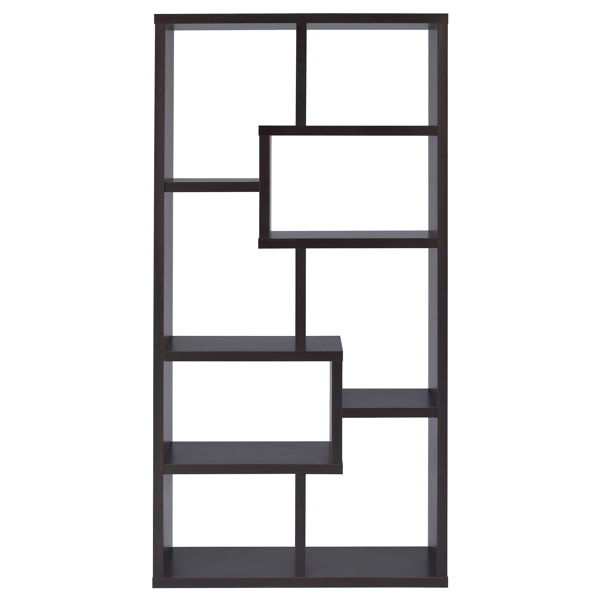  Coaster Furniture Theo 800264 71-inch 7-shelf Bookshelf - Cappuccino IMAGE 6