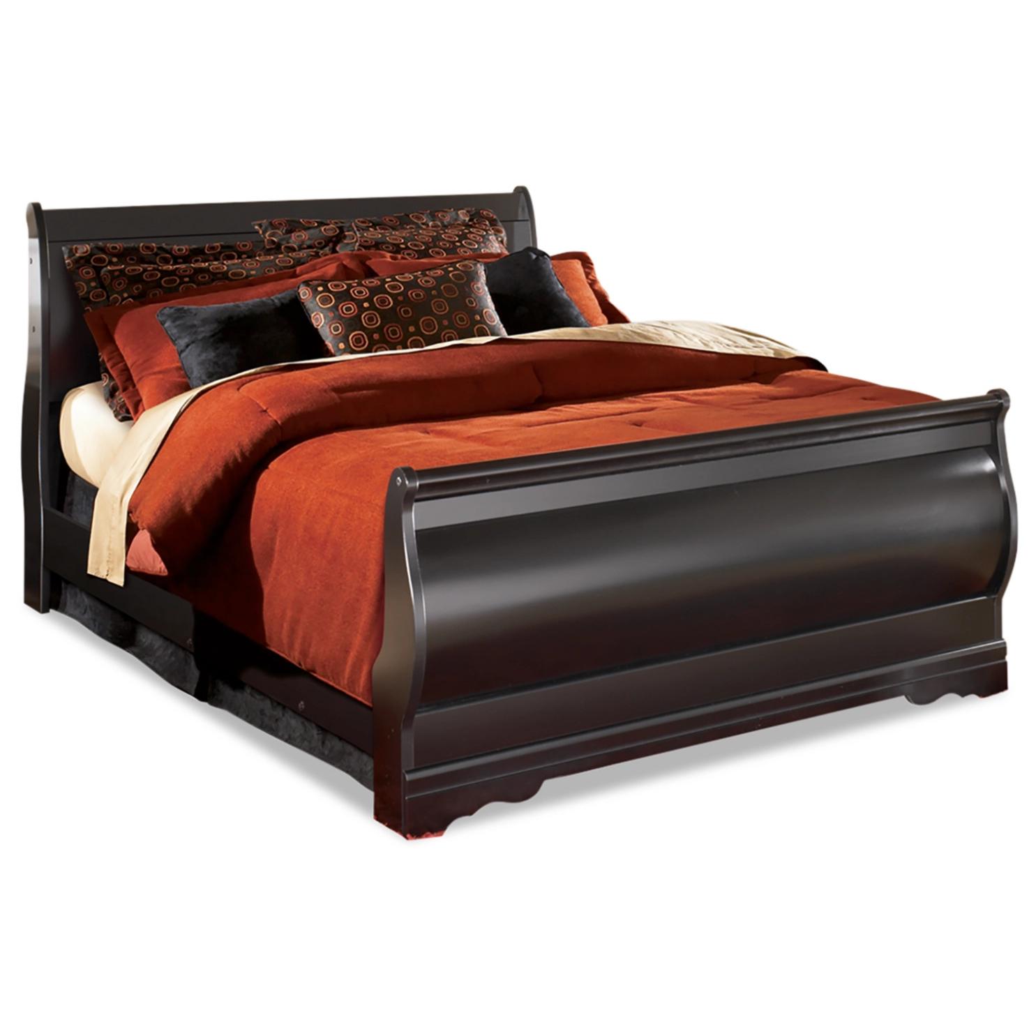  Size_Queen --  Huey Vineyard B128B4 Queen Sleigh Bed IMAGE 1