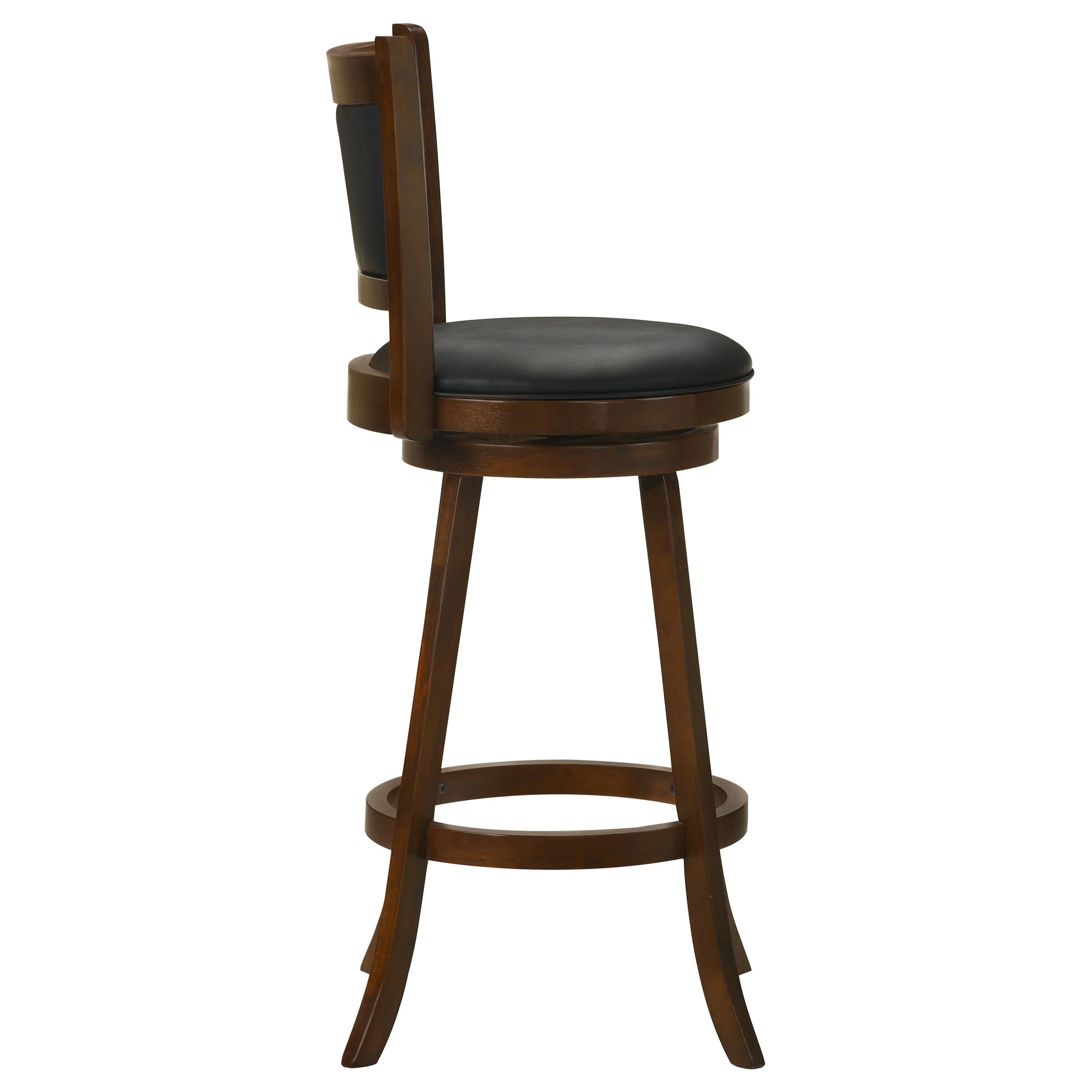  Coaster Furniture Broxton 101920 Upholstered Swivel Bar Chair - Chestnut (Set of 2) IMAGE 7