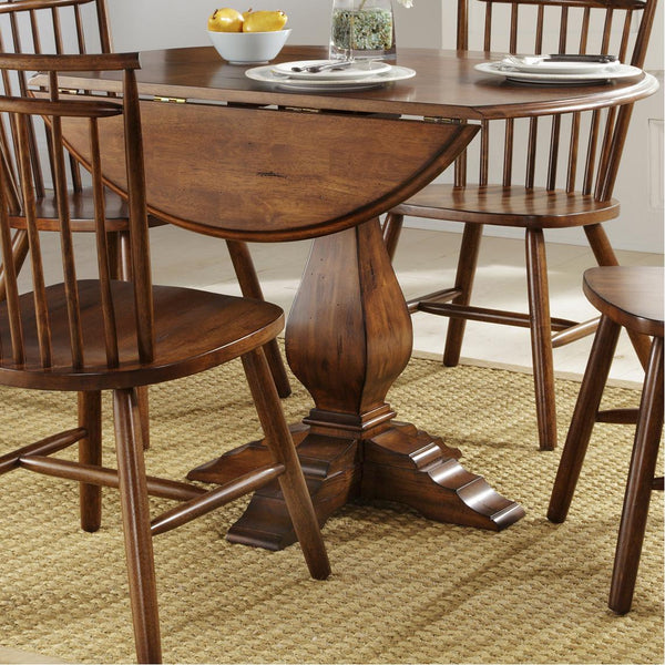 Liberty Furniture Industries Inc. Round Creations II Dining Table with Pedestal Base 38-T4242