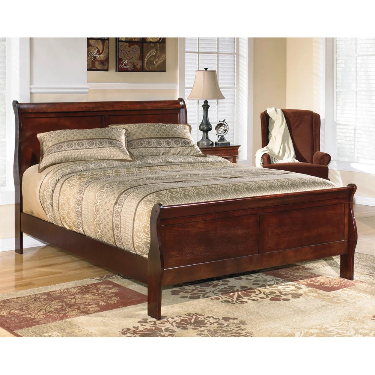  Size_Queen --  Alisdair B376B2 Queen Sleigh Bed IMAGE 2