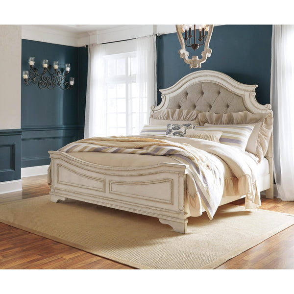 Signature Design by Ashley Realyn B743B23 6 pc King Upholstered Panel Bedroom Set