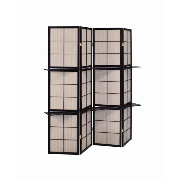 Coaster Furniture Iggy 900166 4-Panel Room Divider Folding Shoji Screen - Cappuccino