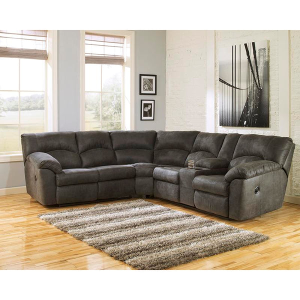 Signature Design by Ashley Tambo Reclining Leather Look 2 pc Sectional 2780148/2780149