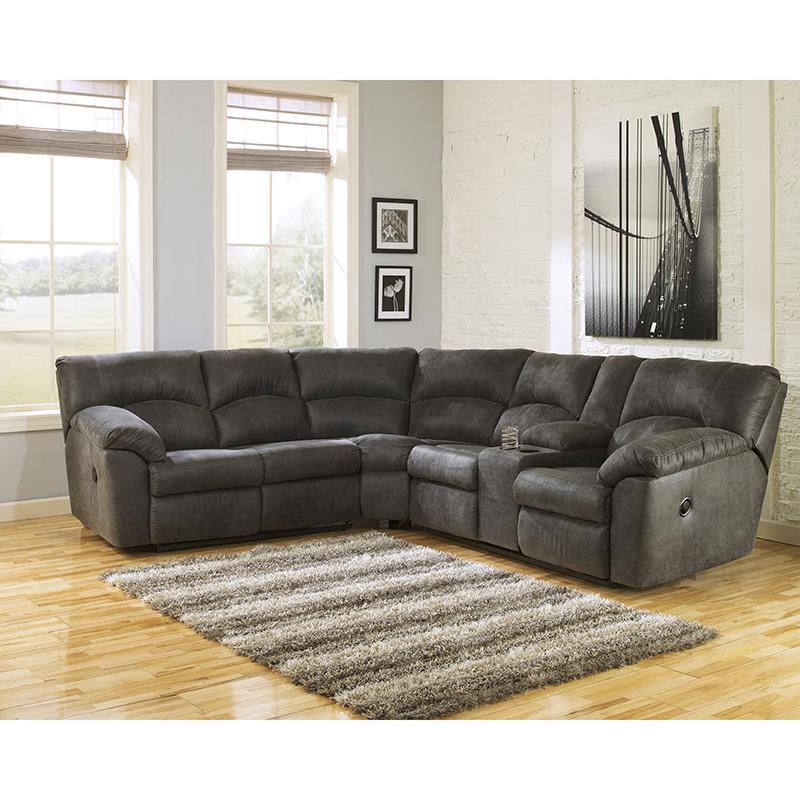  Signature Design by Ashley Tambo Reclining Leather Look 2 pc Sectional 2780148/2780149 IMAGE 1