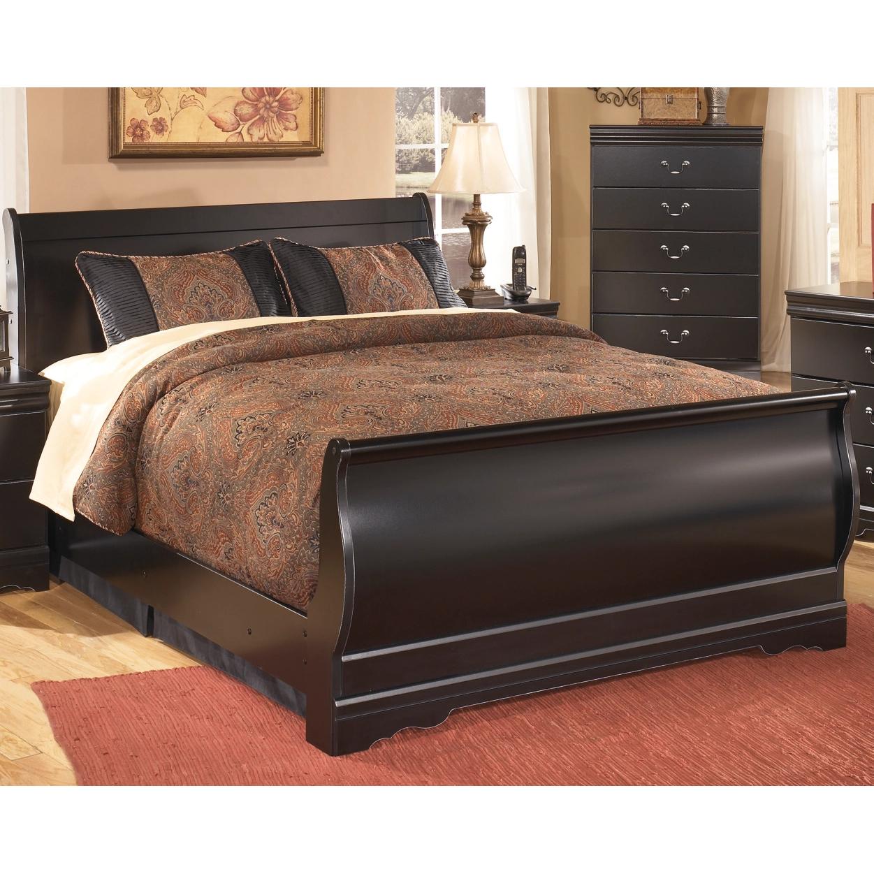  Size_Full --  Huey Vineyard B128B9 Full Sleigh Bed IMAGE 2